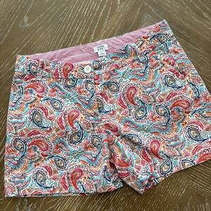 Crown &‎ Ivy 8 CAROLINE multicolor Shorts Women's EXCELLENT Fast Shi